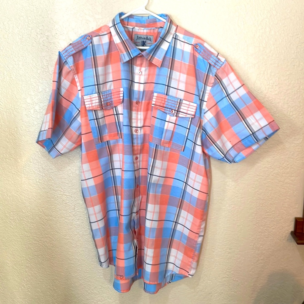 Mens 4X attitude Gold Button Down Shirt.